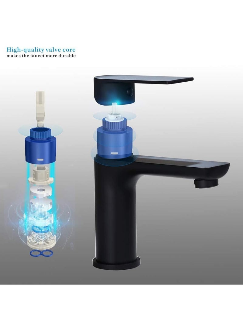 YD Modern Single Handle Bathroom Sink Faucet – Solid Brass Basin Mixer Tap with Smooth Water Flow, Durable Cartridge, Easy Installation, Contemporary Design for Wash Basin Vanity - Image 2